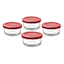 Anchor Hocking 8-Piece Snug Fit 1-Cup Round Food Storage Set
