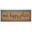 Mansion Our Happy Place Coir Mat, 14x36