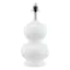 White Double Gourd Ceramic Accent Lamp, 18.5"