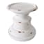 White Pillar Candle Holder, 6"