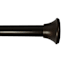 3/4" Bronze Adjustable Tension Curtain Rod, 28-48"