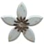 Blue Antique Wood Flower Wall Art, 15"