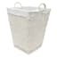 Cotton Rope Laundry Hamper with Removable Liner, White