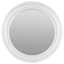 White Beaded Round Wall Mirror, 18"
