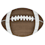 Football Wooden Wall Decor, 16x11