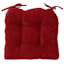 Reese Chenille Red Dining Chair Cushion