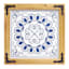 Blue & White Wooden Wall Panel, 20"