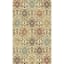 (D442) Oriental Ogee Floral Design Area Rug, 5x7