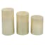 3-Pack Gold LED Wax Candles, 3x4/3x5/3x6