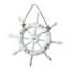 Nautical Wheel Wooden Wall Decor, 14"