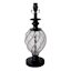 Black Glass Table Lamp Base, 19"