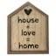 House & Love Home Wall Sign, 6x7