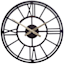 Black Round Wall Clock, 22"