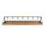 Wood & Metal Wall Shelf, 24x5