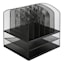 Black Metal Mesh File Rack Tray