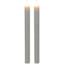 2-Pack White LED Taper Candles, 10"