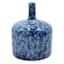 Tracey Boyd Blue Splatter Ceramic Vase, 6"