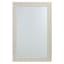 White & Gold Textured Rectangle Wall Mirror, 24x36