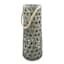 Grey Wood Cutout Lantern with Rope Handle, 20"