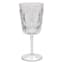 Clear Embossed Acrylic Wine Glass, 14oz