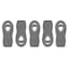 5-Piece Grey Bag Clips