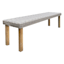 Park City Acacia Wood & Wicker Backless Outdoor Dining Bench