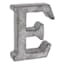 6" Galvanized Metal Letter, E