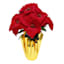 Red Poinsettia in Gold Foil Pot, Large