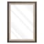 Janice Black Rectangle Wall Mirror, 31x43