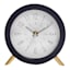 Black Metal Table Clock, 6"
