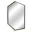 Elongated Hexagon Wall Mirror, 22x31
