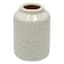 White Ceramic Vase, 5"