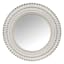 Found & Fable White & Gold Round Wall Mirror, 22"