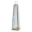 Oversized Gold Tapered Floor Lantern, 34"
