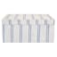 Honeybloom Ivory & Blue Striped Decorative Box, 9x7