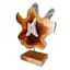 Teak Burn Starlin Sculpture, 20"
