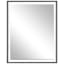 Minnie Silver Framed Rectangle Wall Mirror, 25x30