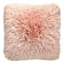 Grant Blush Pink Shag Throw Pillow, 17"