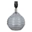 Ribbed Glass Mini Accent Lamp Base, 11.5"