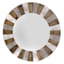 Wooden Multicolored Patch Round Wall Mirror, 30"