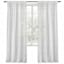 Spirit White Rod Pocket Sheer Grommet Curtain Panel, 84"