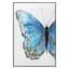Framed Blue Butterfly Textured Canvas Wall Art, 24x36