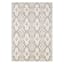 (A463) Raymond Ivory & Dark Grey Moroccan Styled Area Rug, 8x10