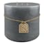 Light Grey Unscented Pillar Candle, 6x5