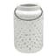 White Ceramic Lantern, 7"