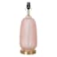 Grace Mitchell Pink Textured Glass Table Lamp, 19"