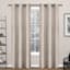 Blush Silk Light Filtering Grommet Curtain Panel, 84"