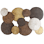 47X31 Multi Circle Metal Wall Decor Centerpiece