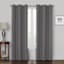 Rockwell Grey Blackout Grommet Curtain Panel, 63"