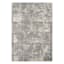 (D421) Grey & Ivory Modern Hatch Design Area Rug, 5x7